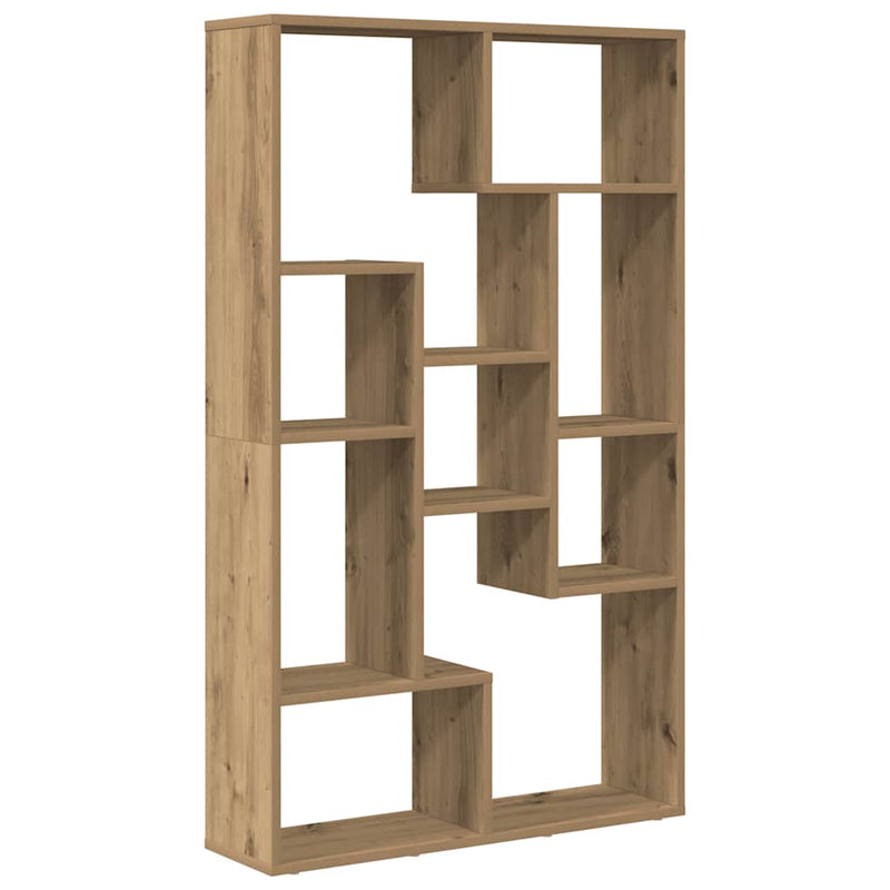 Bibliotecă, stejar artizanal, 72x20x120,5 cm, lemn prelucrat