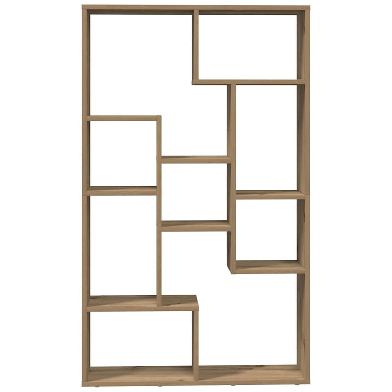 Bibliotecă, stejar artizanal, 72x20x120,5 cm, lemn prelucrat