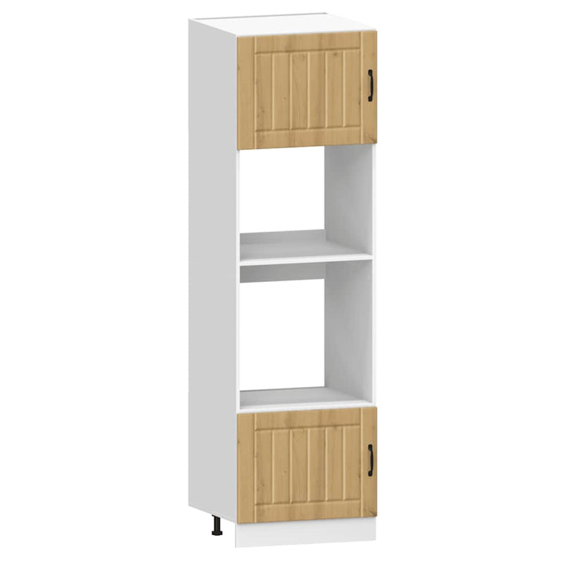 Set dulap de bucătărie 7 piese „Kalmar” stejar artizanal lemn