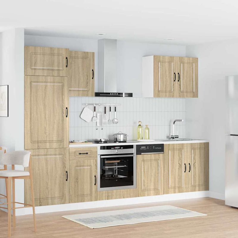 Set dulap de bucătărie din 7 piese „Kalmar” lemn stejar Sonoma