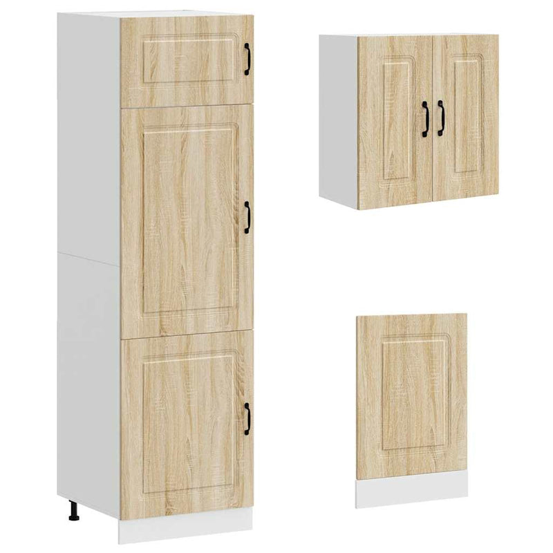 Set dulap de bucătărie din 8 piese „Kalmar” lemn stejar Sonoma