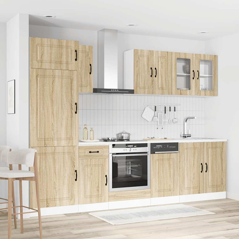 Set dulap de bucătărie din 8 piese „Kalmar” lemn stejar Sonoma