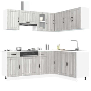 Set de dulapuri de bucătărie 11 piese „Lucca” lemn Sonoma gri