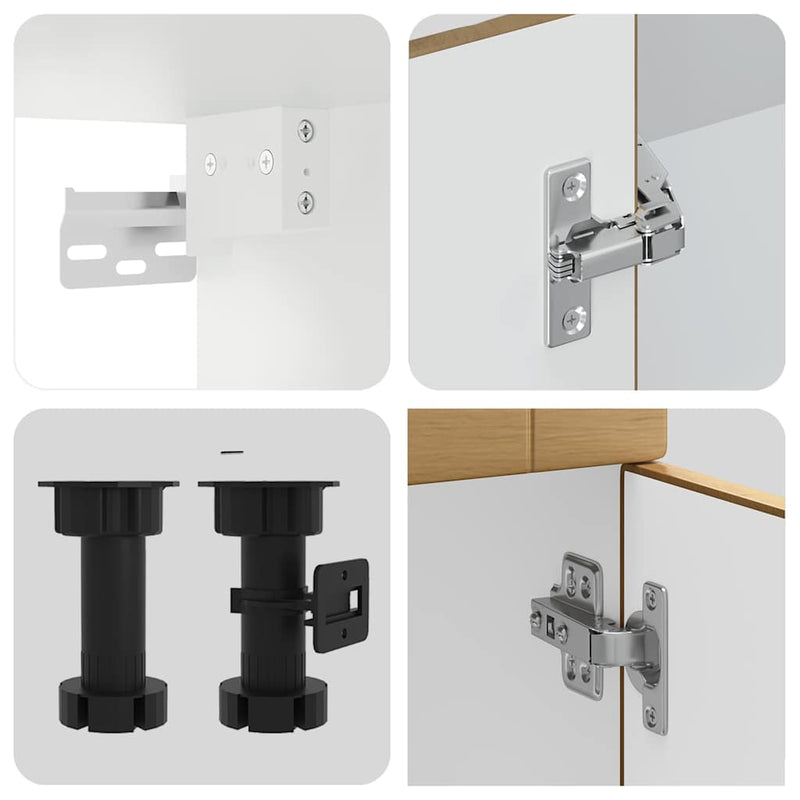 Set dulap de bucătărie 14 piese „Porto” stejar artizanal lemn