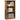 Bibliotecă, lemn vechi, 60x24x109 cm, lemn prelucrat