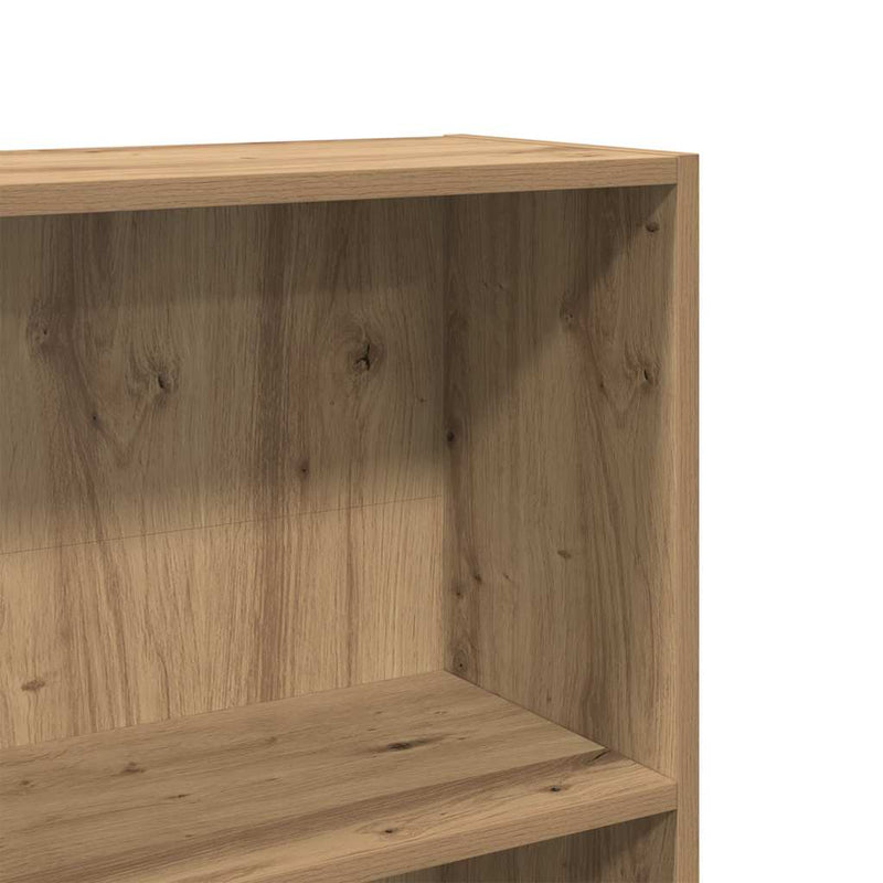 Bibliotecă, stejar artizanal, 60x24x143 cm, lemn prelucrat
