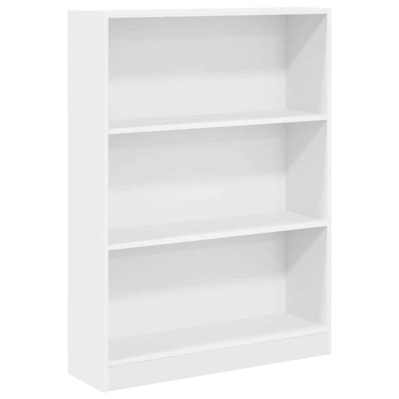 Bibliotecă, alb, 80x24x109 cm, lemn prelucrat