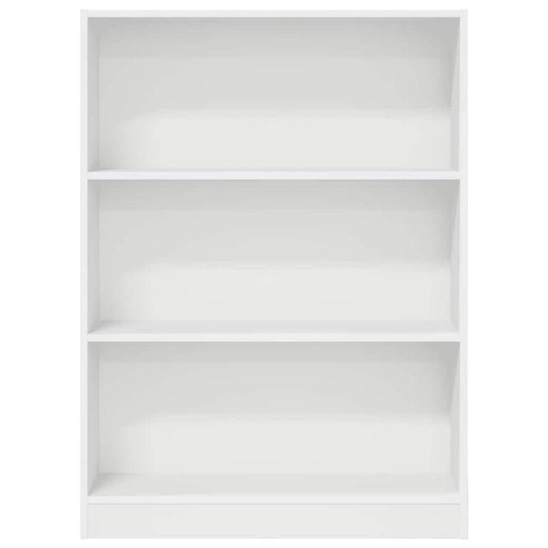 Bibliotecă, alb, 80x24x109 cm, lemn prelucrat
