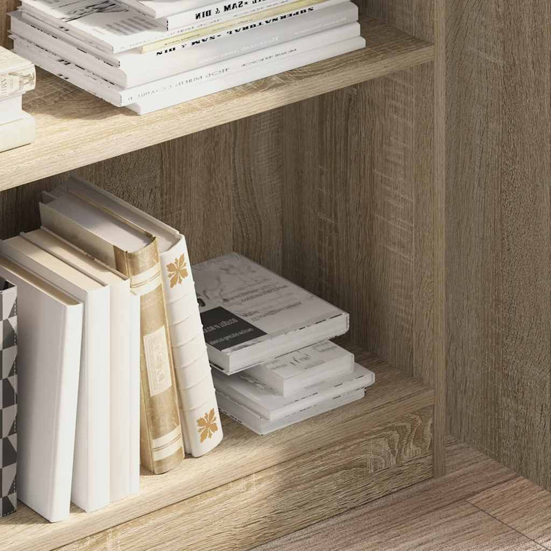 Bibliotecă, stejar sonoma, 80x24x109 cm, lemn prelucrat