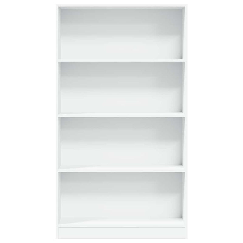 Bibliotecă, alb, 80x24x143 cm, lemn prelucrat