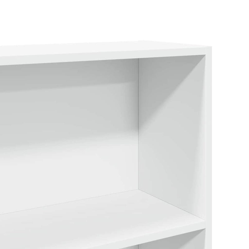 Bibliotecă, alb, 80x24x176 cm, lemn prelucrat