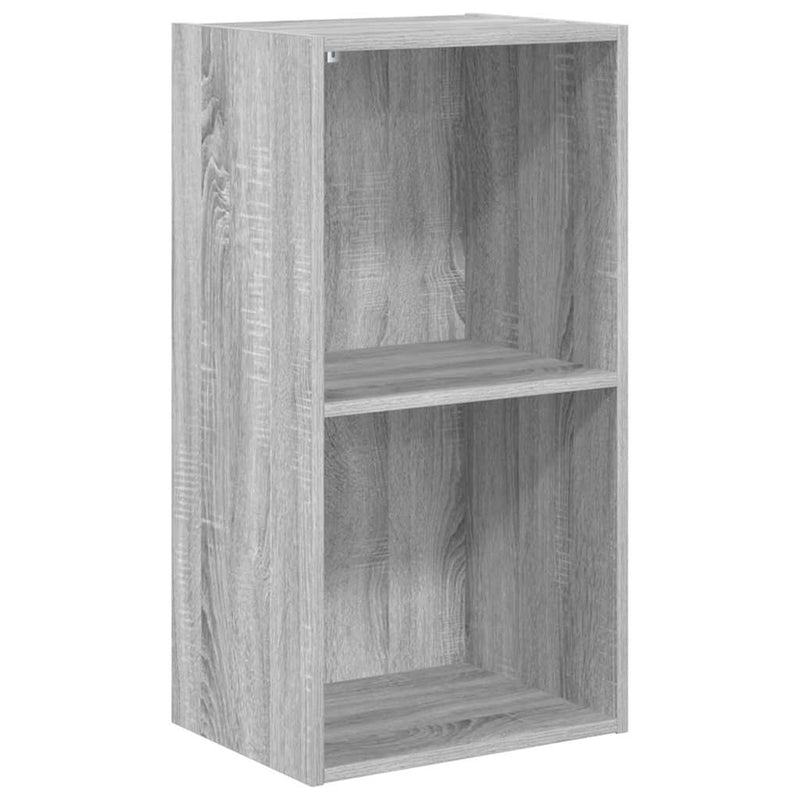 Bibliotecă, gri sonoma, 40x30x77 cm, lemn prelucrat