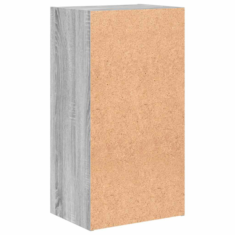 Bibliotecă, gri sonoma, 40x30x77 cm, lemn prelucrat