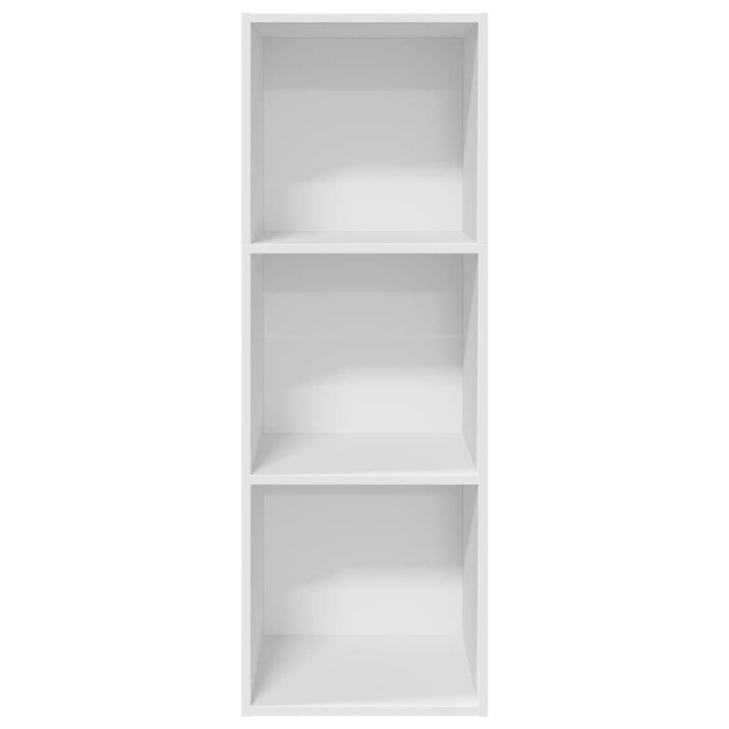 Bibliotecă, alb, 40x30x114 cm, lemn prelucrat