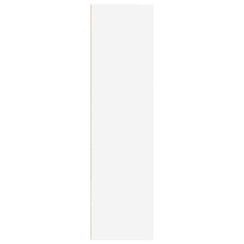 Bibliotecă, alb, 40x30x114 cm, lemn prelucrat