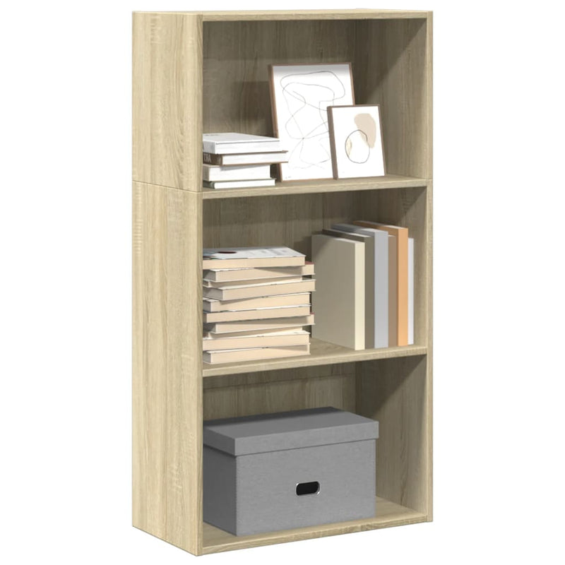 Bibliotecă, stejar sonoma, 60x30x114 cm, lemn prelucrat