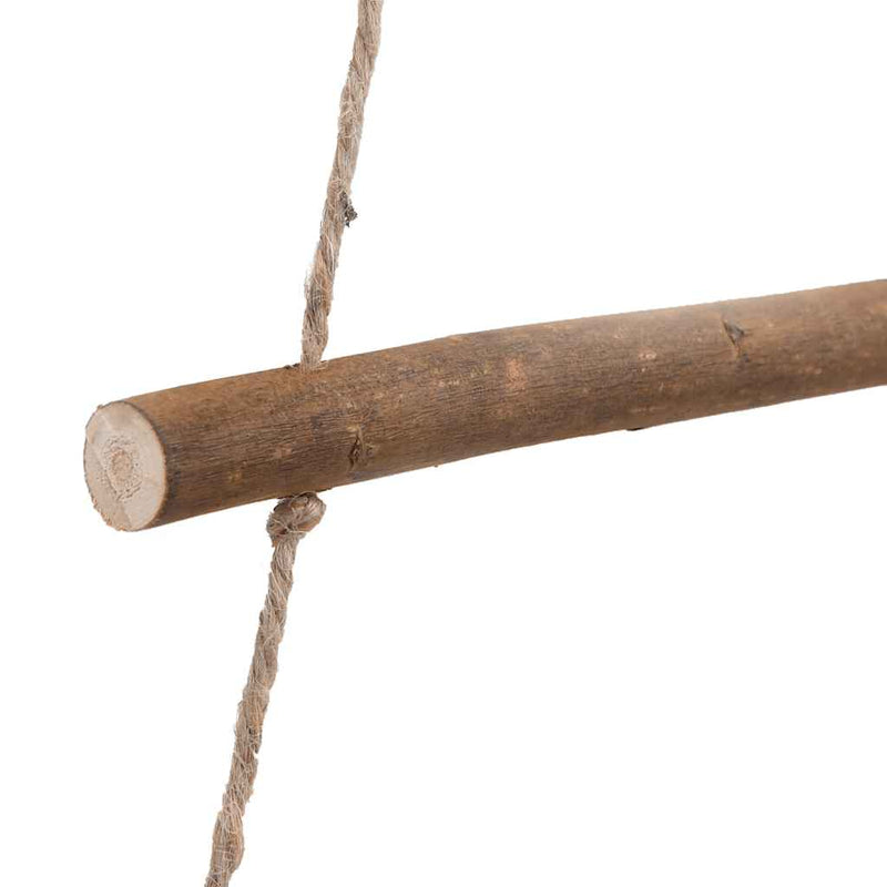 Bradi de Crăciun suspendați cu stele în vârf, 2 buc., 55x120 cm, crenguță naturală