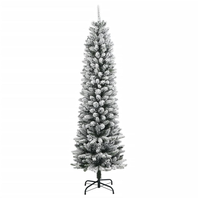 Brad de Crăciun artificial 150 LED-uri și zăpadă, 150 cm