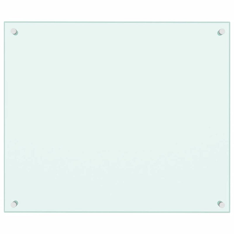 Panou antistropi bucătărie 2 buc. alb 70x60cm sticlă securizată