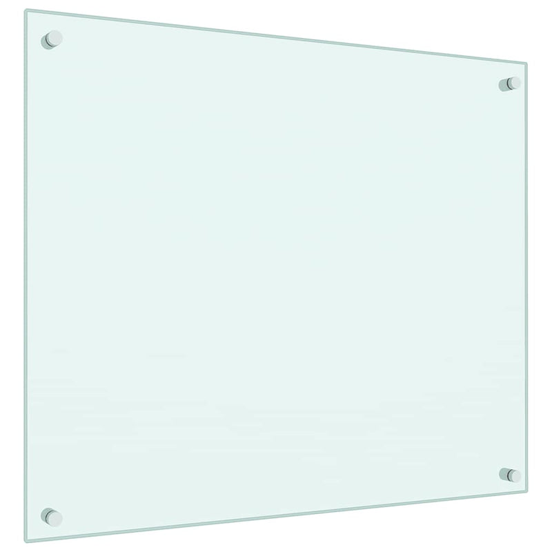 Panou antistropi bucătărie 2 buc. alb 70x60cm sticlă securizată