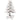 Brad de Crăciun decorativ, alb, 60 cm, lemn de pin masiv