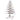 Brad de Crăciun decorativ, alb, 80 cm, lemn de pin masiv