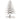 Brad de Crăciun decorativ, alb, 80 cm, lemn de pin masiv