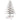 Brad de Crăciun decorativ, alb, 80 cm, lemn de pin masiv