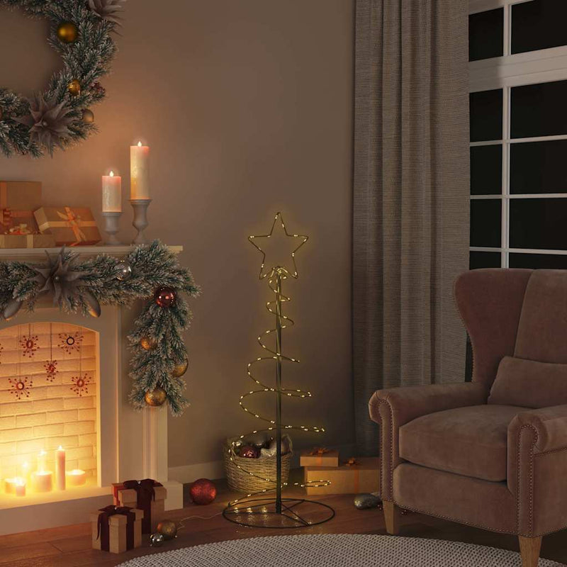 Pom de Crăciun LED 80 LED-uri Alb Cald 120 cm
