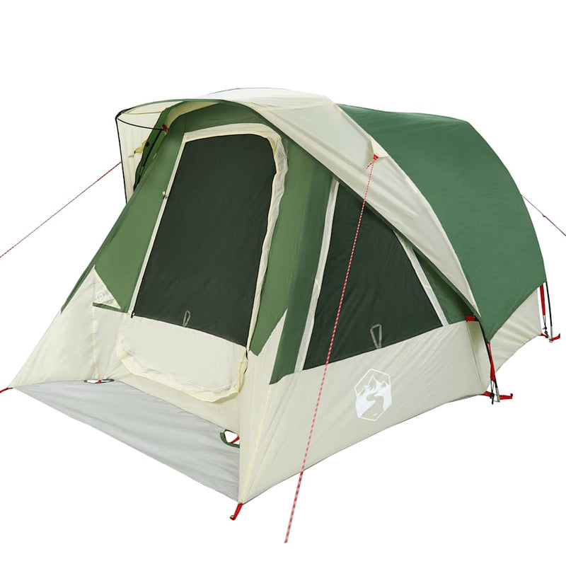 Cabină cort de camping, 4 persoane, verde, impermeabil