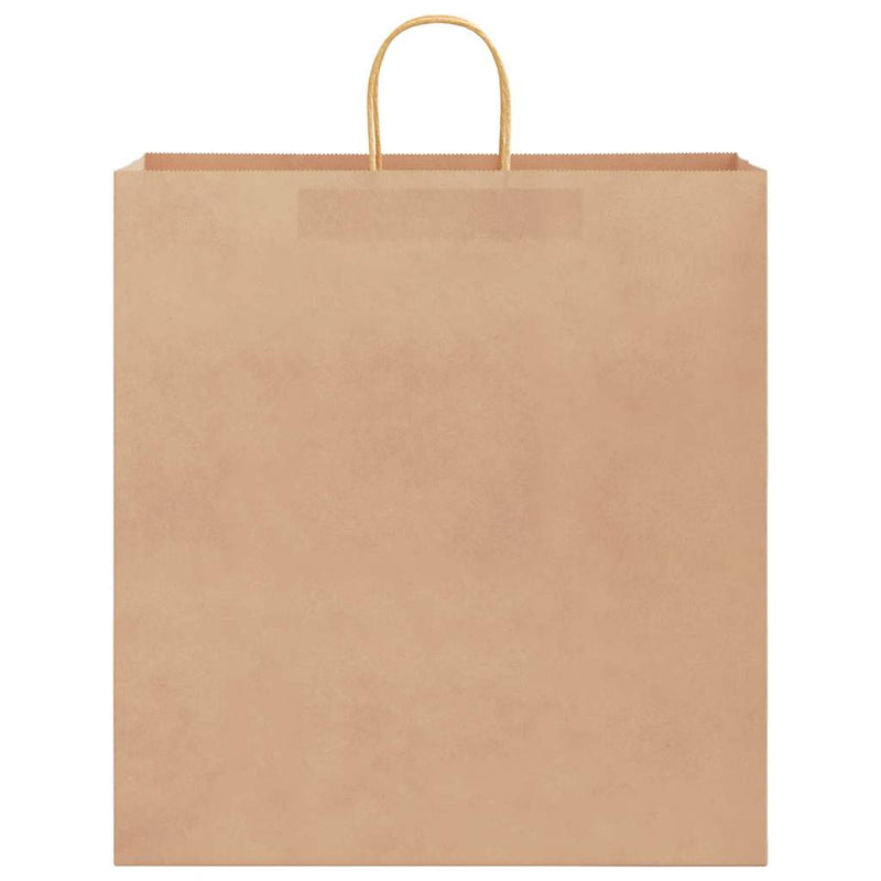 Pungi de hârtie 250 buc cu mânere maro 45x17x48 cm