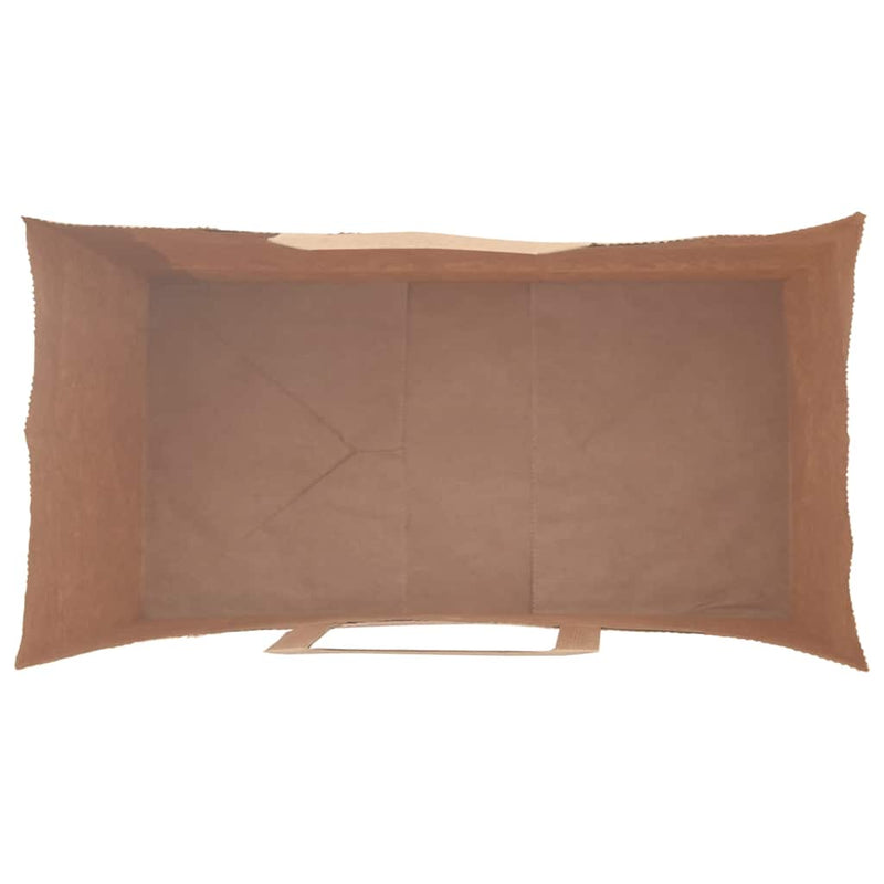 Pungi de hârtie 250 buc cu mânere maro 21x11x28 cm