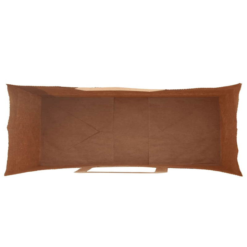 Pungi de hârtie 250 buc cu mânere maro 45x17x48 cm