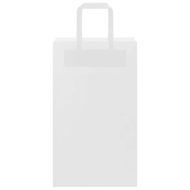 Pungi de hârtie 250 buc cu mânere albe 21x11x36 cm