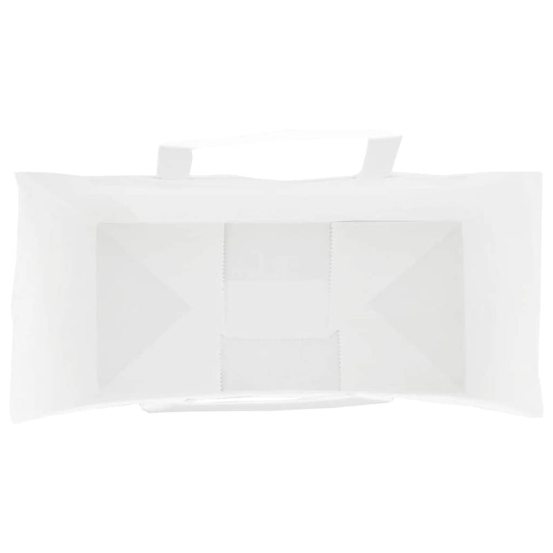 Pungi de hârtie 250 buc cu mânere albe 26x12x35 cm