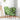 Scaun de relaxare cu taburet, verde deschis, catifea