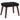 Scaun de relaxare cu taburet, negru, catifea