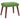 Scaun de relaxare cu taburet, verde deschis, catifea