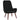 Scaun de relaxare cu taburet, negru, catifea