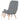 Scaun de relaxare cu taburet, gri deschis, textil