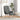 Scaun de relaxare cu taburet, gri deschis, textil