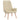 Scaun de relaxare cu taburet, crem, textil