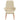 Scaun de relaxare cu taburet, crem, textil