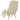 Scaun de relaxare cu taburet, crem, textil