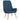 Scaun de relaxare cu taburet, albastru, textil