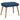 Scaun de relaxare cu taburet, albastru, textil