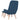 Scaun de relaxare cu taburet, albastru, textil