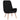 Scaun de relaxare cu taburet, negru, textil