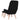 Scaun de relaxare cu taburet, negru, textil