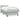 Pat box spring cu saltea, gri deschis, 80x220 cm, catifea
